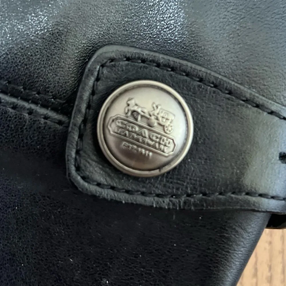 Coach Womens Benita Knee High Equestrian Riding Boots Size 9 Black Soft Leather - Picture 2 of 4